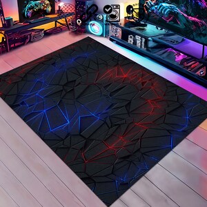 Gaming Room Rug, Computer Gift Rug, Personalized Gift Rug, Computer Room Rug, Retro Games, Geeky Rug, Gamer Style Rug, Home Programmer Gift