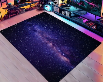 Milky Way Rug: Starry Galaxy View, Personalized Decor - Etsy