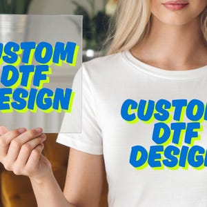 Custom DTF Print Transfer Custom DTF Ready to Heat Press Different Sizes DTF Transfer Print
