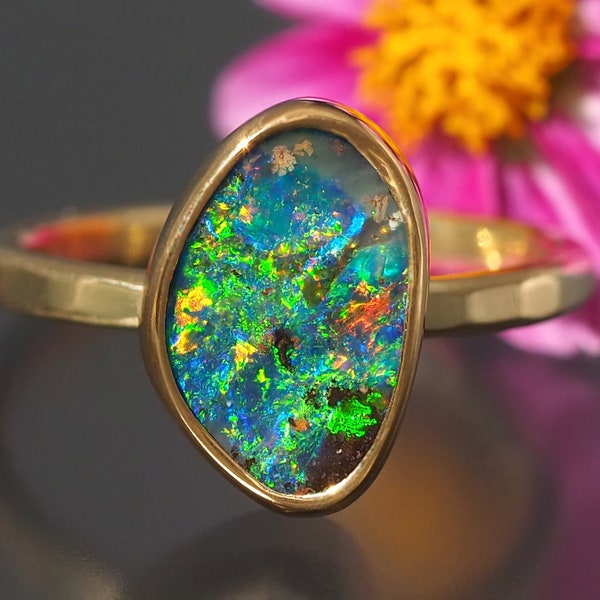 Gold Opal Ring - Etsy