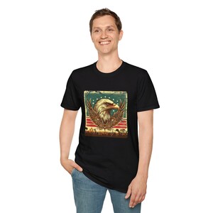 Vintage Eagle Design Tee | Classic American Eagle Art | Retro Graphic Tee