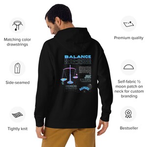 Balance - Statement Hoodie with Meaning Islam Muslim Religion Quran