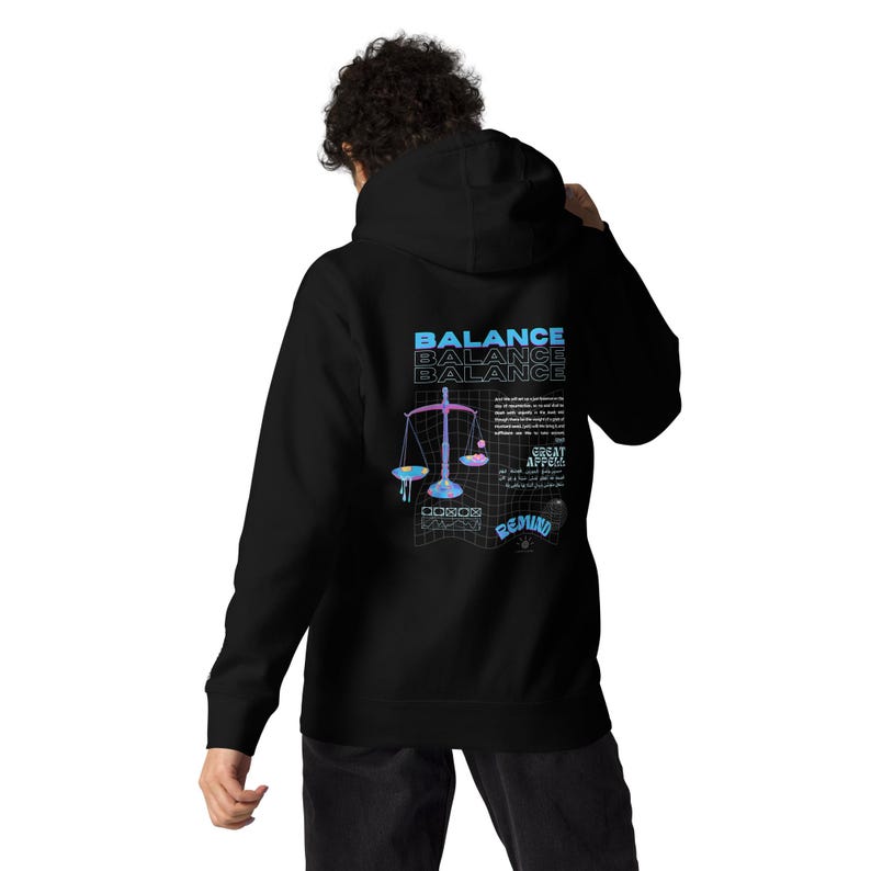 Balance - Statement Hoodie with Meaning Islam Muslim Religion Quran