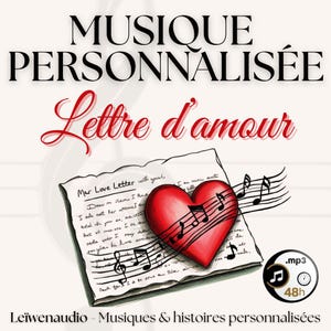 Carta de amor en canción – Mensaje personalizado en música | Regalo romántico original MP3 | Declaración de amor única | Poema musical