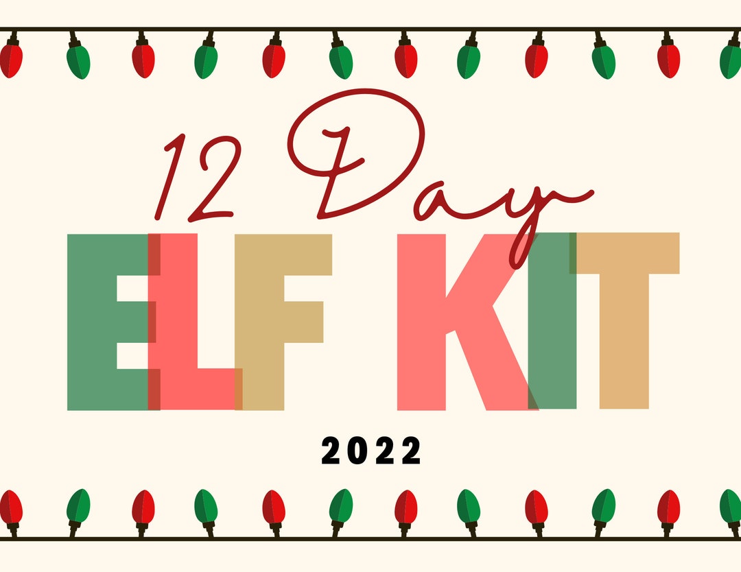 Elf Kit With 12 Days, Elf Activity Kit (2022), Elf Ideas and Props - Etsy