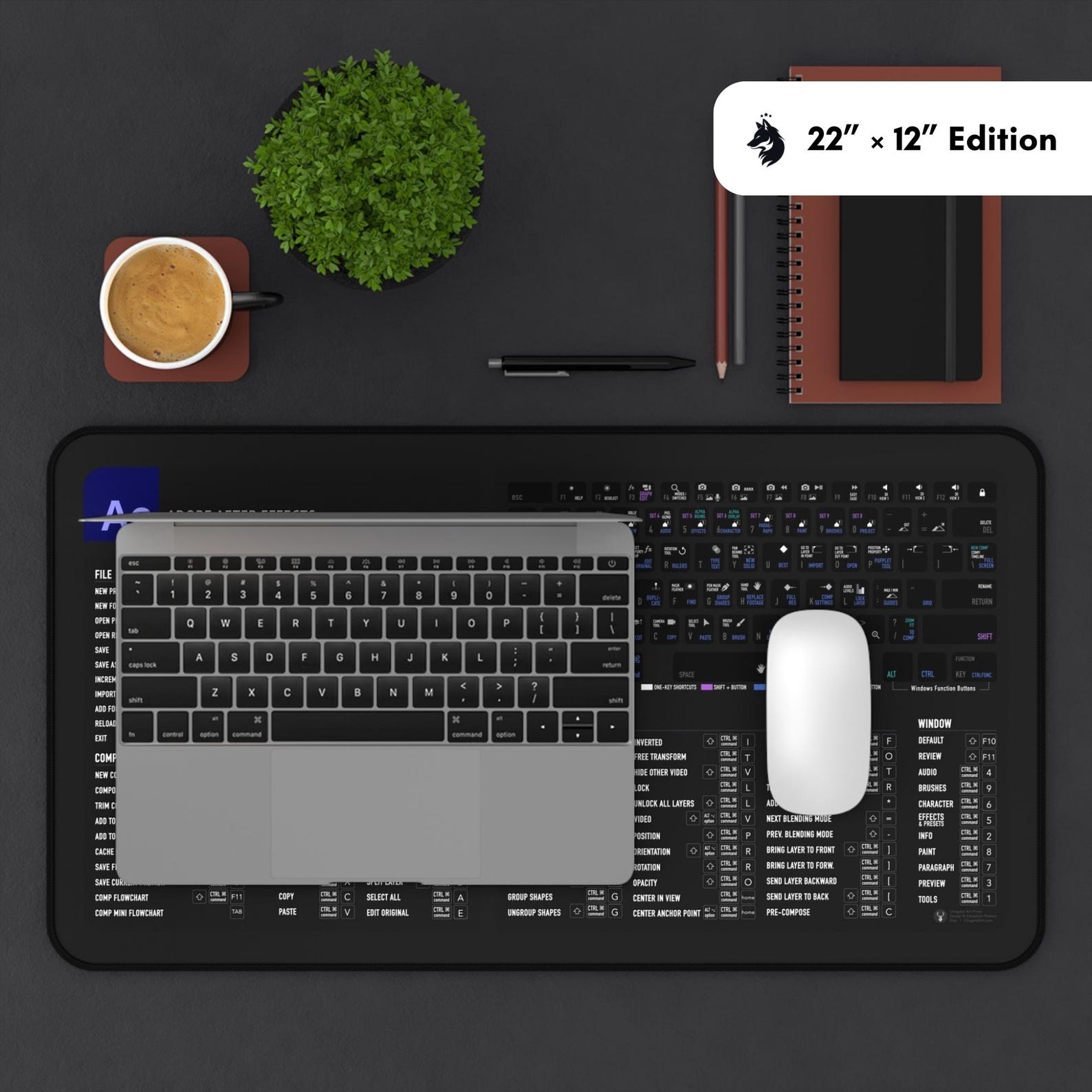 Adobe After Effects Keyboard Shortcuts Desk Mat - Adobe Creatives Tools ...