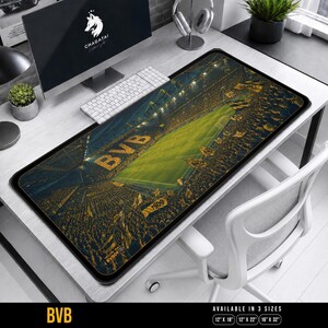 Yellow Wall Deskmat, BVB Yellow Wall Mat, Dortmund Ultras Pad, BVB Fans Desk Decor, Dortmund Gift Deskpad, Gelbe Wand Deskmat