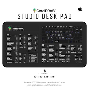 CorelDRAW Keyboard Shortcut Desk Mat (MAC Edition)