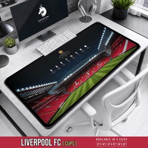 Liverpool FC Throphies Mat, Anfield Road Art, LFC Desk Pad, Anfield Stadium, YNWA Art Gift, Liverpool, Lfc Trophy Art, Victories