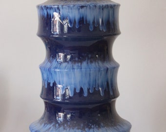 XXL Floor vase &#39;Scheurich, Blue Model 267 - 48&#39; W-Germany, 1960s