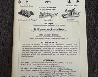 Vintage Antique Tom Pereras Telegraph Morse Code Collectors Guide book