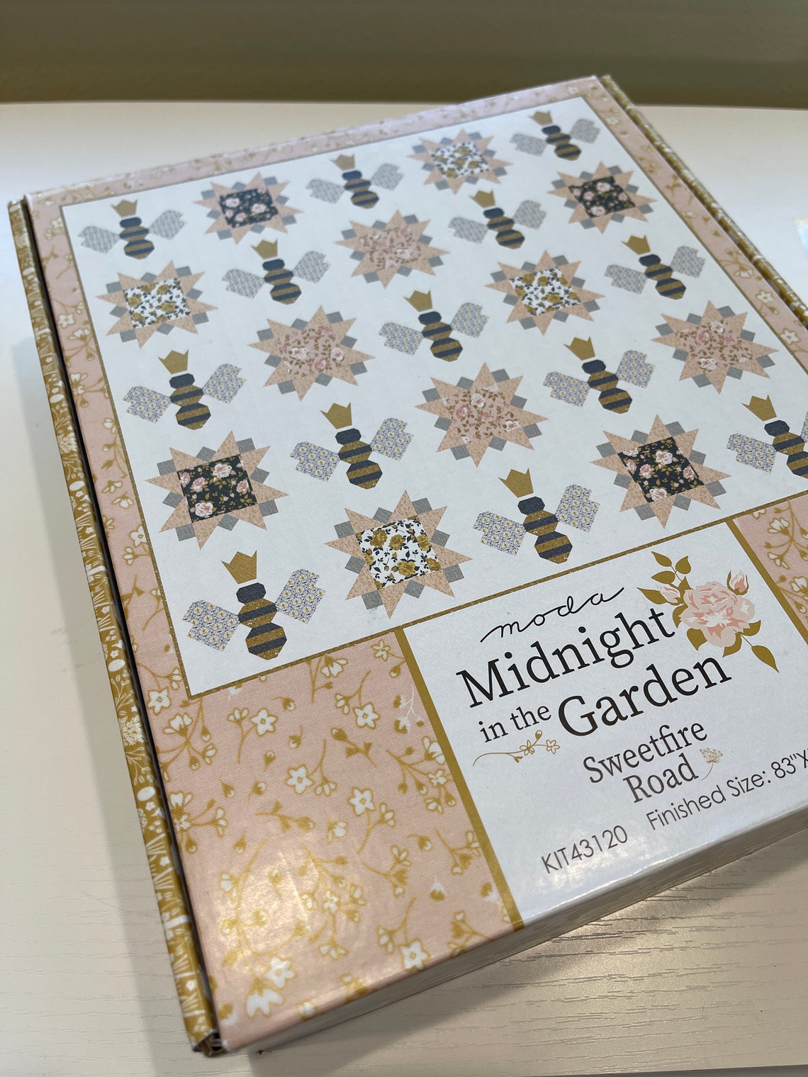 Moda Springbrook Quilt Kit Moda Midnight in the Garden Quilt Kit - Etsy