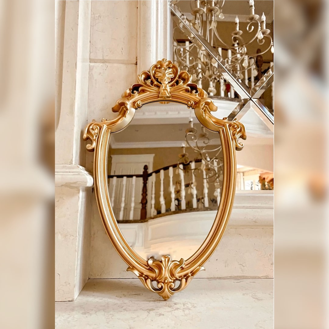 Antique Inspired Ornate Mirror, Vintage Inspired Wall Decor (gold) Etsy