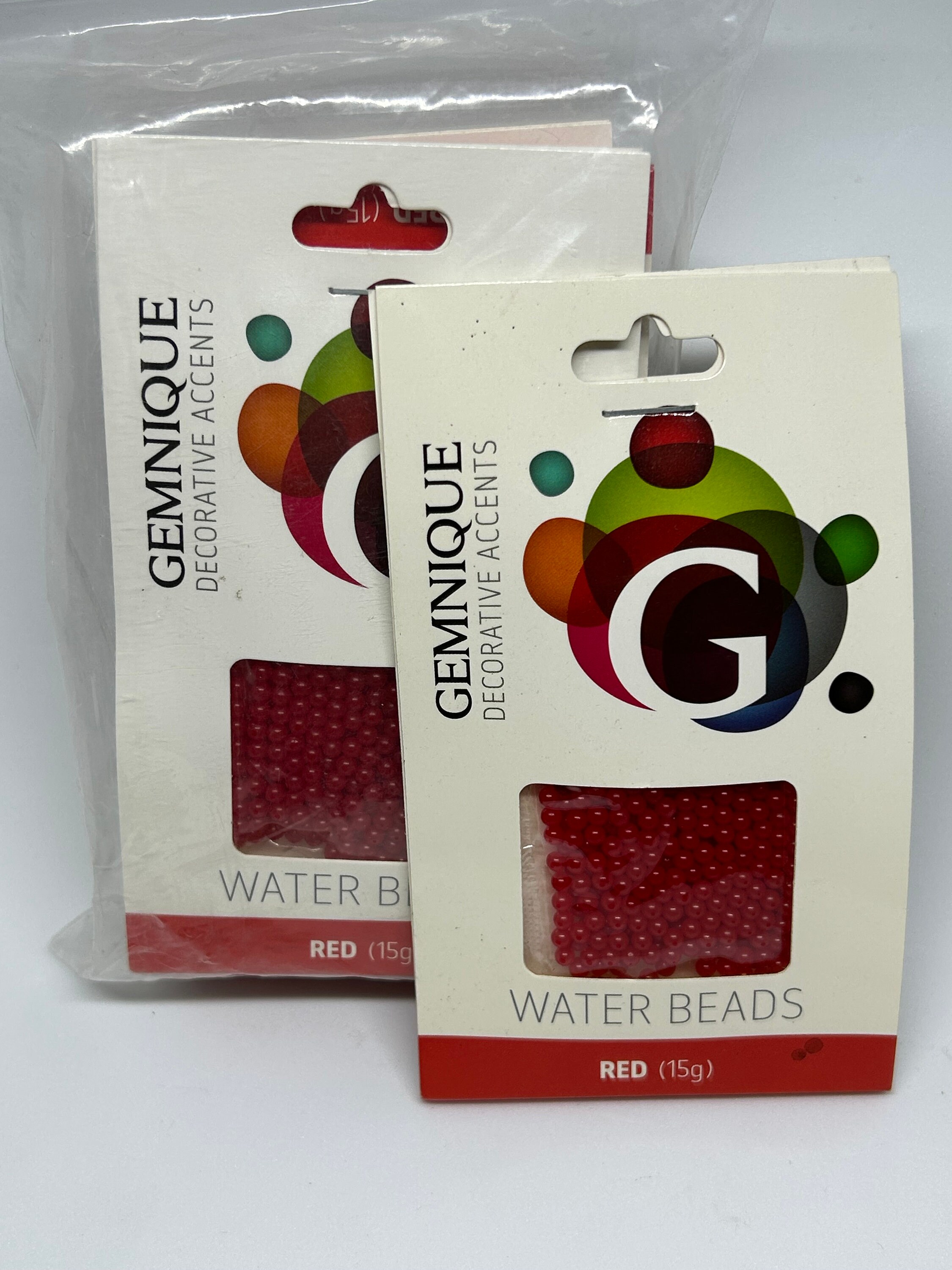 90g of Gemnique Water Beads Red Jelly Beads Orbies Etsy