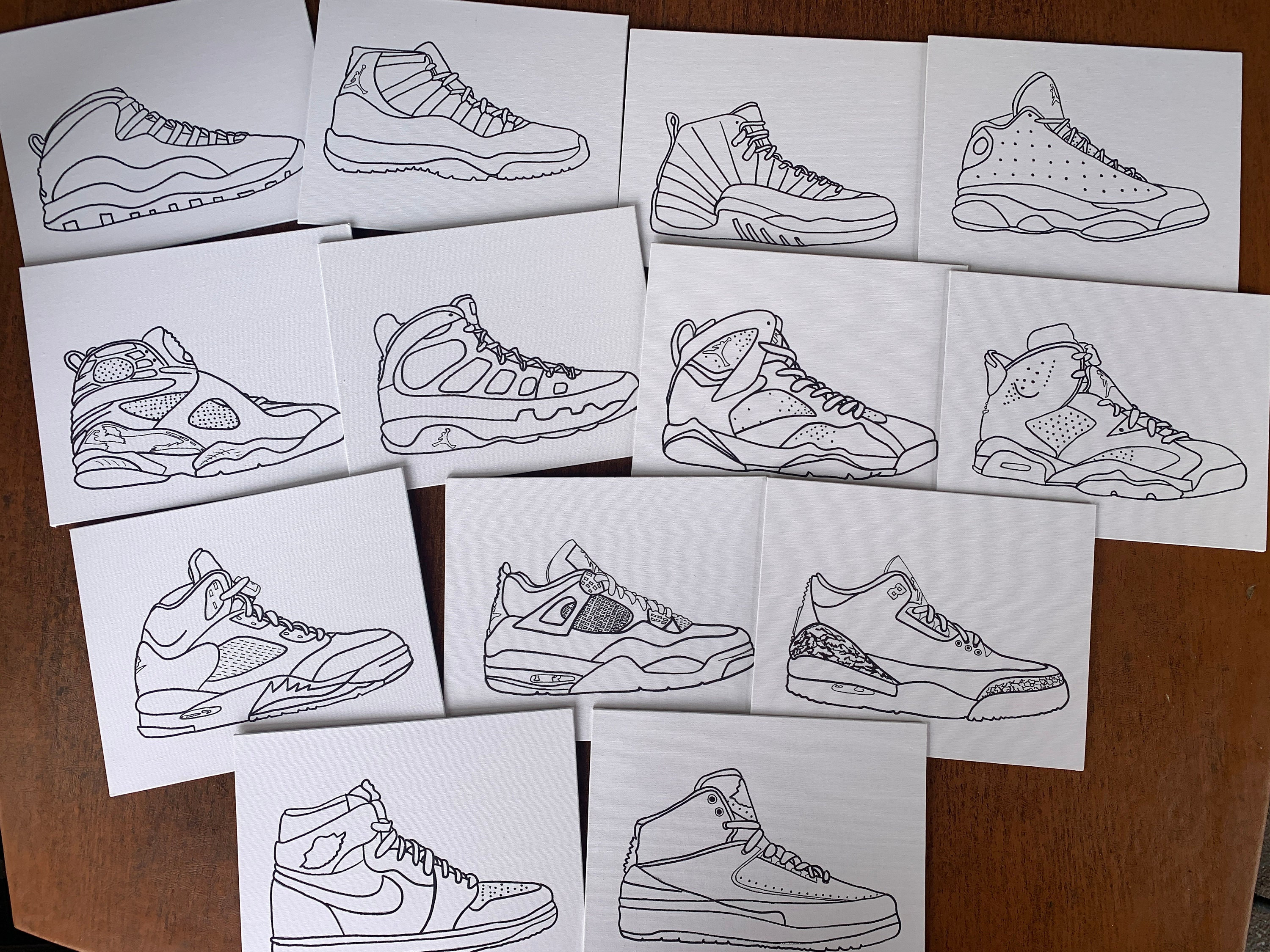 Sneakerhead Retro 1 Pre-Drawn Canvas – DragunfliDesignz