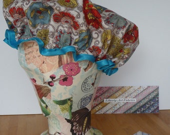 Shower Hat/Cap - Liberty of London Tana Cotton Lawn - Florals