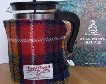 Harris Tweed Cafetiere/French Press Cosy - Assorted Plaids