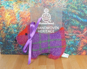 Wee Scottie -  Harris Tweed Room Decoration/Fragrancer - various colours