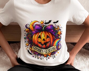 Trick or Treat Pumpkin T-Shirt, Festive Halloween Tee