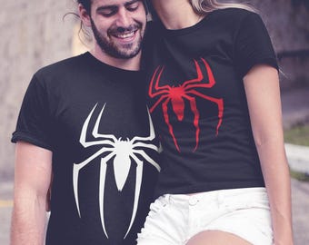 Funny Spider Couple T-Shirt, Valentine's Anniversary Gift