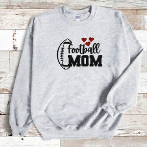 Football mom sweater,football embroidery,mom sweatshirt,embroidered crewneck,football lover shirt,mothers day gift,custom sweatshirt