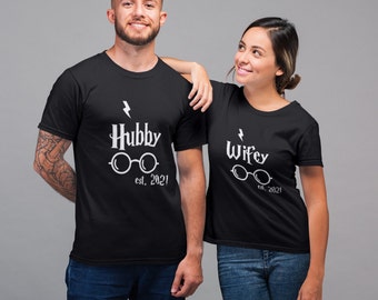Personalized Wizard Couple T-Shirt: Anniversary Gift