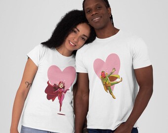 Funny cartoon tshirt,couple shirts,anniversary gifts,graphic tee.