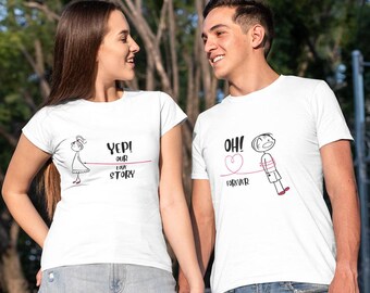Funny couple shirts,valentine day,lovers tshirt,husband and wife.