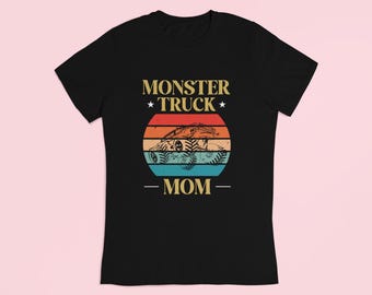 Custom 'Monster Truck Mom' T-Shirt, Mother's Day Gift