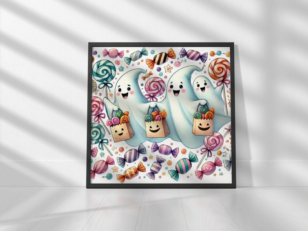 Teal Trick or Treat Autographed Canvas Giclee