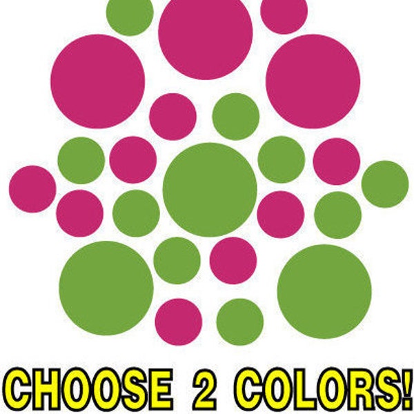 Circle Wall Decals Etsy