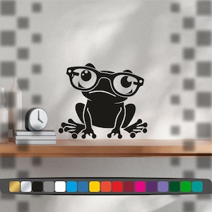 Frog stickers for walls and cars, Frog stickers in adhesive vinyl cut, interior and exterior frog decoration