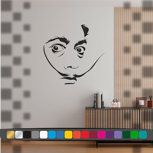 Naklejki samochodowe Salvador Dali, naklejki Salvador Dali, naklejki Dali, naklejki, śmieszne naklejki, śmieszne naklejki, naklejki ścienne Dali
