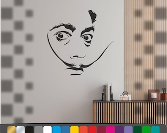 Salvador Dali car sticker, Salvador Dali sticker, Dali stickers, stickers, funny sticker, funny stickers, Dali wall sticker