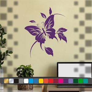 Papillon autocolant , Stickers voiture, Stickers mur, autocollant drôle, stickers, autocollant, Papillon, autocollant mur, cadeau