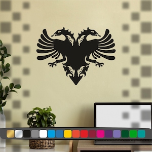 Autocollants Albanie pour voitures, motos, murs, Stickers adhésive Albanie en vinyle découpé, Décoration maison, voiture, eagle Albanaise