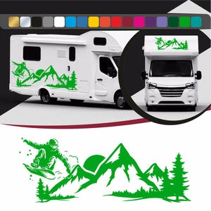 montagne Autocollant, camping car stickers,  Stickers voiture, Stickers mur,  autocollant drôle, stickers, montagne stickers, idée cadeaux