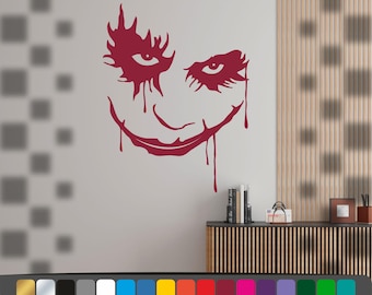 Joker stickers for interior and exterior, Joker stickers in cut vinyl, Joker car and wall decoration in adhesive vinyl