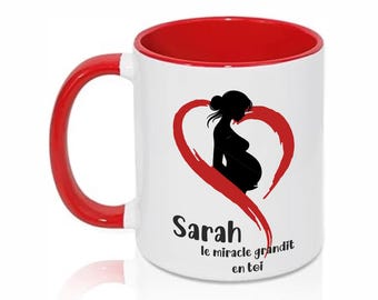 Personalized Pregnant Woman Mug • Gift for Expectant Mothers • Pregnancy Mug with Name • Gift Idea • Maternity Mug • Vadess Brand