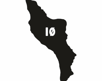 Île d'Oléron sticker for indoor and outdoor use, Île d'Oléron cut vinyl stickers, decoration for cars and walls