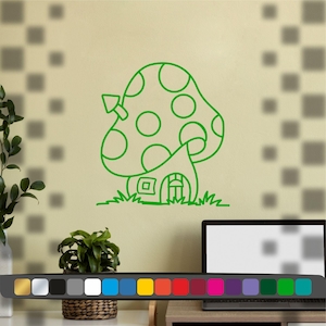 Stickers champignon, Autocollant mural , autocollant décorative, Autocollant voiture , Stickers voiture champignon, Décoration champignon