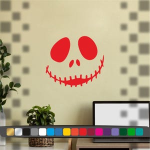 Stickers Jack Skellington, Autocollant mural , autocollant décorative, Autocollant voiture , Décoration voiture Jack Skellington