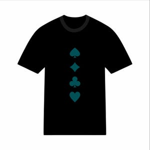 T-shirt streetwear motif casino – 100% coton – Style joueur et tendance – Inspiré des cartes, poker et jeux d'argent pour un look unique