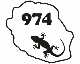 Reunion Island Decorative Stickers for Walls and Cars, Cut Vinyl Stickers for Indoor and Outdoor Use, Home Decor