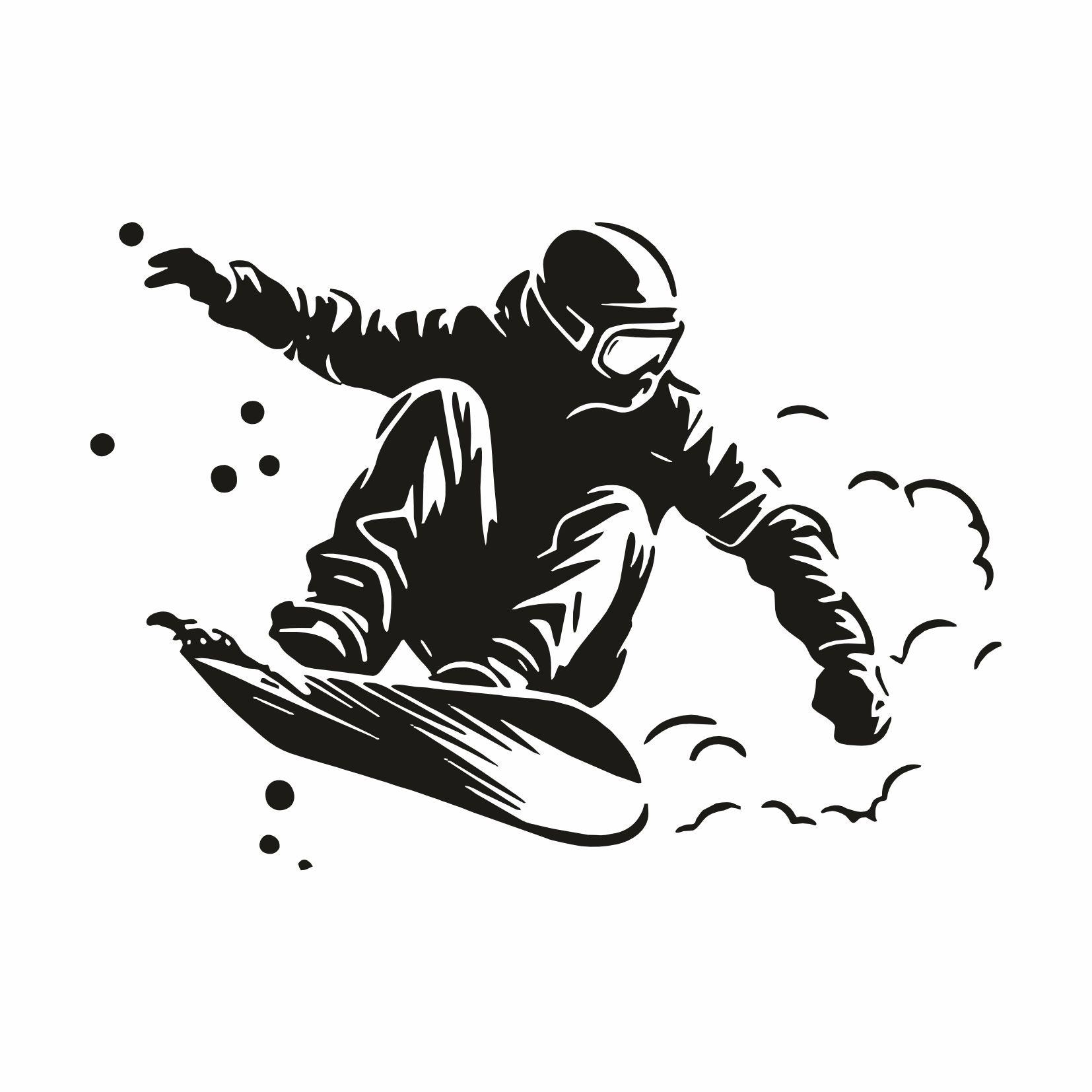 Ancien Autocollant Vintage Sports D'hiver – Saut à Ski, Ski, Snowboard, Allemagne