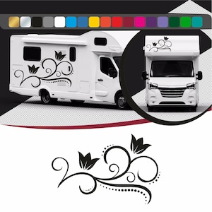 Autocollant fleur pour camping car, murs et voitures, camping car stickers,  Stickers voiture, Stickers muraux,  autocollant drôle