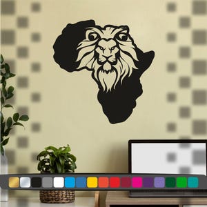 Carte d'afrique Autocollant , Stickers carte d'afrique, Autocollant voiture , Autocollant mur , Sticker mural