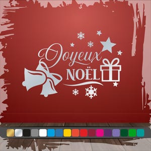 Vrolijke kerststickers voor ramen en muren, zelfklevende vinyl kerstraamsticker, vrolijke kerstbinnen- en buitendecoratie
