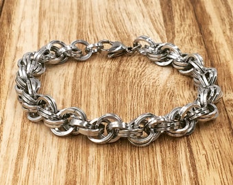 Double Spiral Chainmaille Bracelet