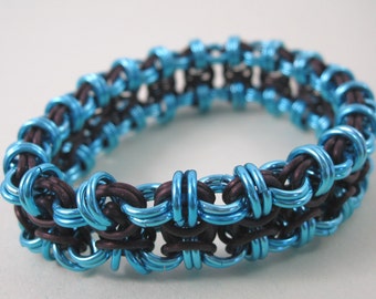 Stretchy Chainmaille Beez 2 Butterflies Bracelet